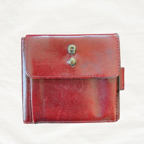 Vintage Etienne Aigner Burgundy Leather Wallet | Heritage Style - Picture 1 of 5